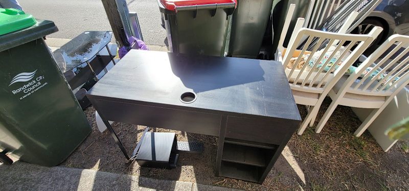 desk black,  dining chairs,  lamp, shelves,  ironing board Coogee 62864724372866111