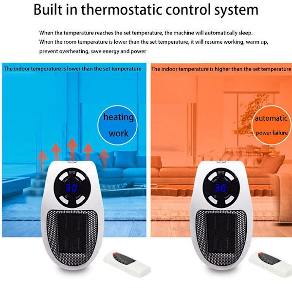 500W Electric Mini Fan Heater Home Bedroom Office Air Heating Stove 63018617447553114