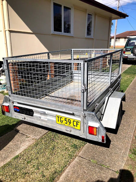 7x4 galvanised cage trailer hire $50 a day !!!62937622030849114