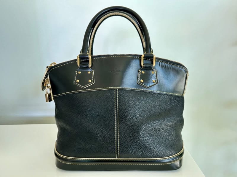 Louis Vuitton, Bags, Louis Vuitton Grey Suhali Leather Lockit Pm Bag