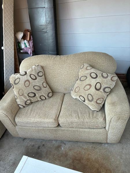 2-Seater Couches (Matching Pair) – $50 for Both62863384859905112