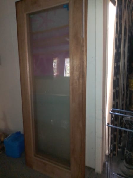 4 X Woodcraft 1lite safety glass doors 63007782299651117