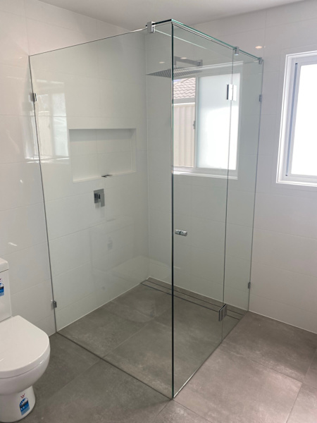 FULLY FRAMELESS SHOWER SCREENS - KITS ALL SIZES FROM63438022135810110