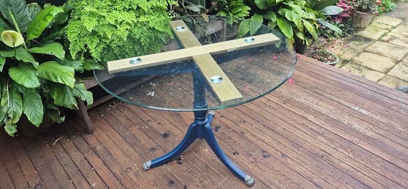 Upstyled Circular Glass top Table.62866848990721111