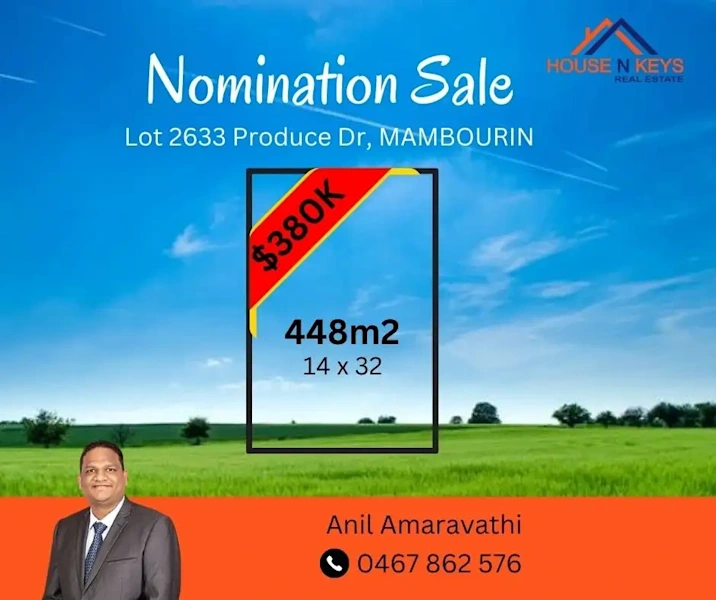 Nomination Land for Sale –Contract  Price $380K63005407703042111