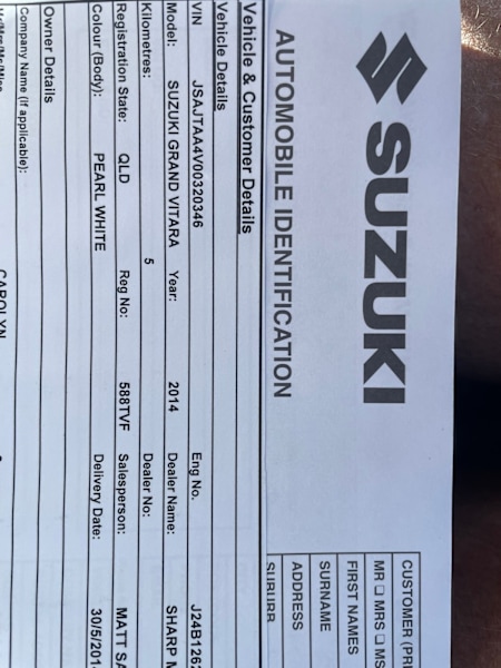 Suzuki Grand Vitara62936661225345111