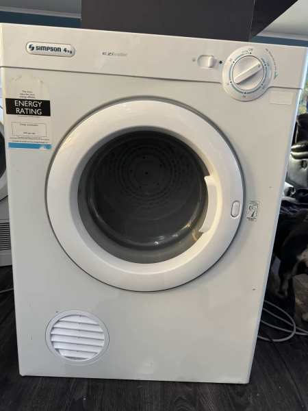 Simpson 4kg vented dryer630221800815381117