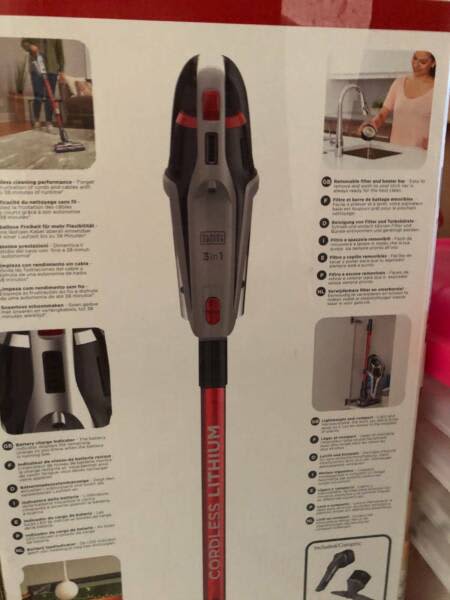 BLACK AND DECKER 21.6V 3- In-1 Cordless Stick Vacuum, 2 Speed Setting63018173164675112