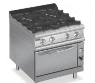 Baron Q90PCF/GE8005 Four Burner Gas Cook Top On Electric Oven630181724910101121