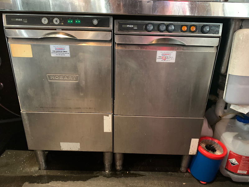 hobart ecomax 400 glasswasher