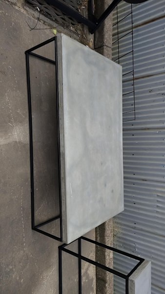 Designer polished concrete coffee table and  Side Table Matching62863380982786113