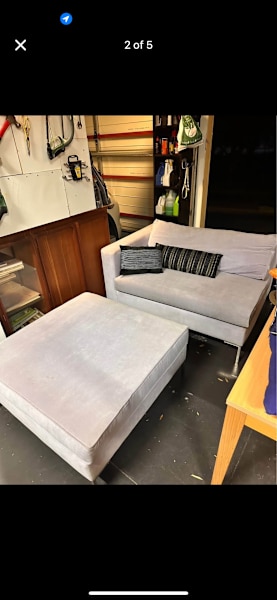 2 seater lounge with Ottoman delivery available62863376088707111