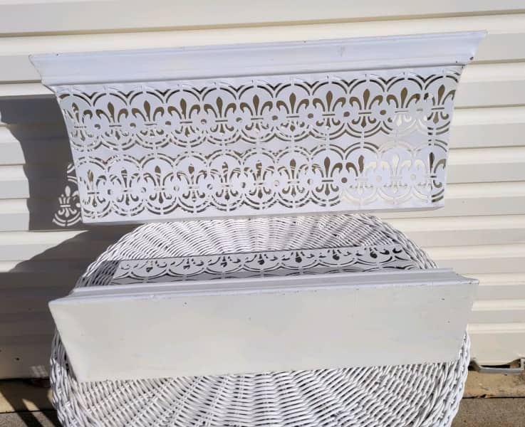 Pair of Decorative Metal Wall Shelves - New62863369645059111
