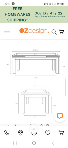 Oz Design Extendable Dining Table & Chairs62863380390145114
