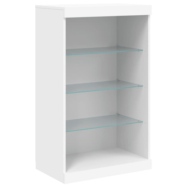 Sideboards with LED Lights 3 pcs White Engineered Wood62863373932161111