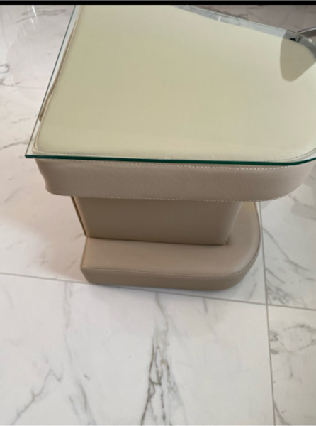 2 side tables - 2 side tables with toughened glass top $7962863411474307112