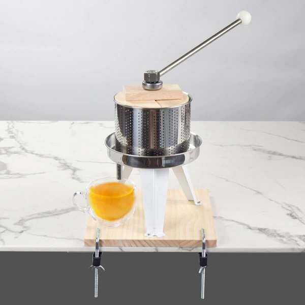 2.4L Stainless Steel Fruit Press with F Clip Wine Press Grape Apple Pe63019076222338112