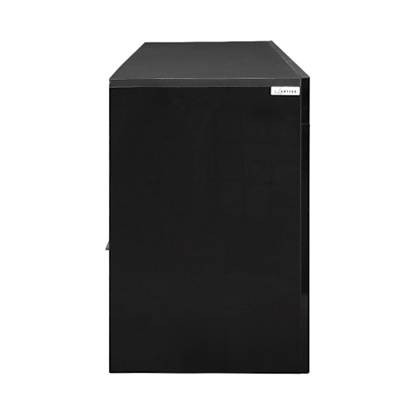 Entertainment Unit TV Cabinet LED 160cm Black Elo62863410777090112