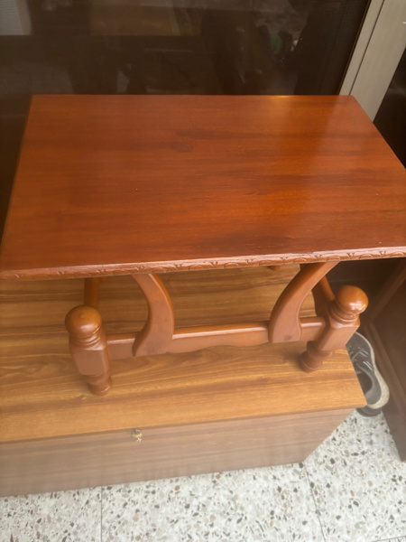 Vintage small wooden coffee table 62863840874625111