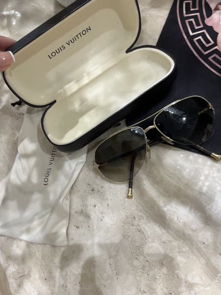 Louis Vuitton - Attitude Damier Noir Pilot Sunglasses