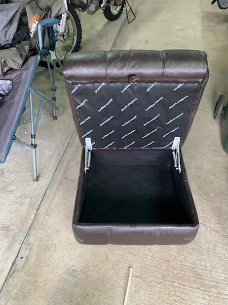 Leather storage footstool 62863408746883112