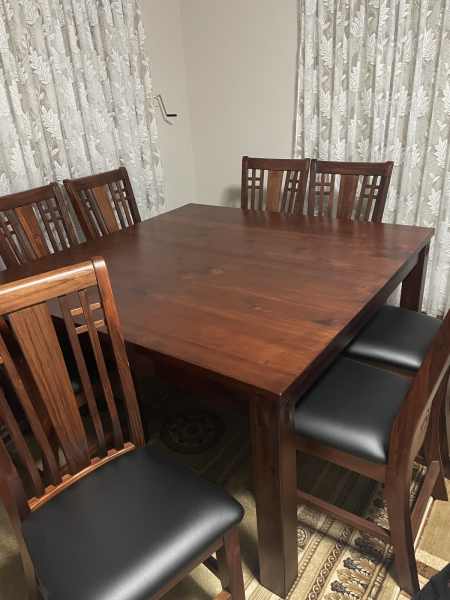 victoria 9 piece counter height dining set