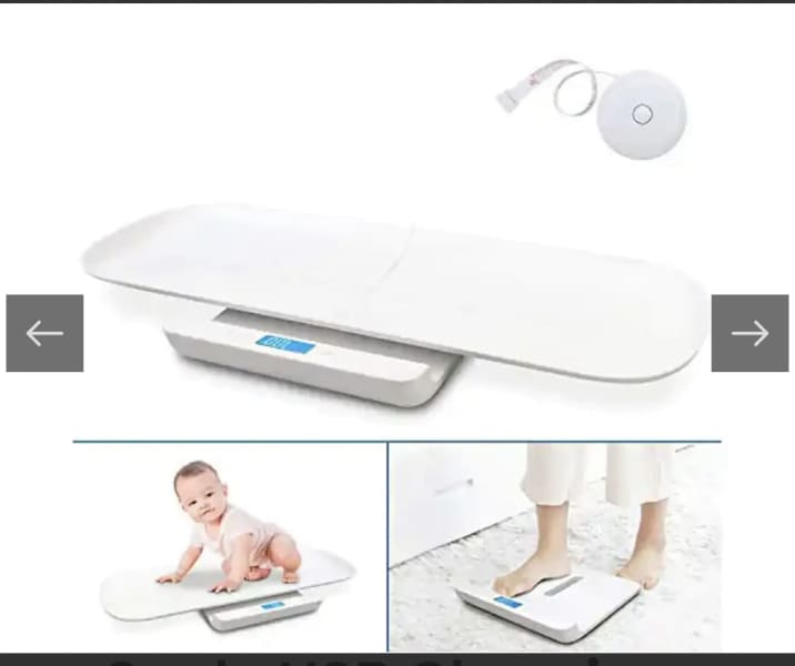 BYKAZATY Pet Scale with Tape Measure, Multi-Function Baby Scale