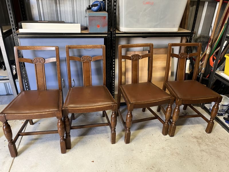 oak dining chairs gumtree