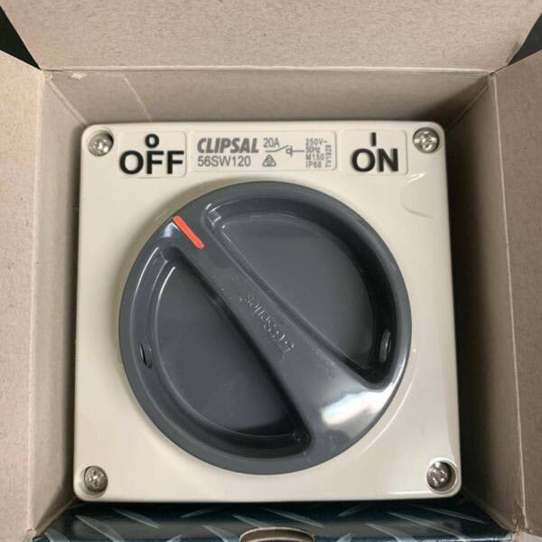 Clipsal 56SW120 Surface Switch Single Pole New630093599631371127