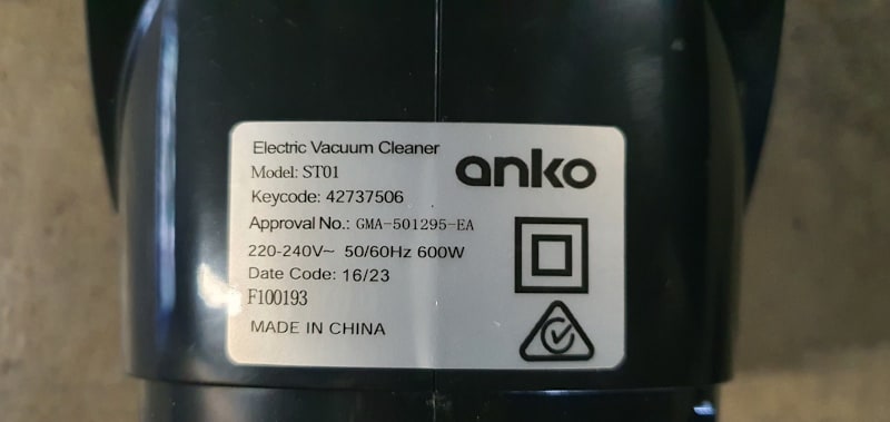 Anko 2-in-1 Corded Stick Vacuum cleaner, missing duster, Carlton63612128538369111