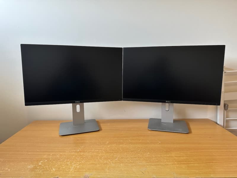 dell u2414h dual monitor setup