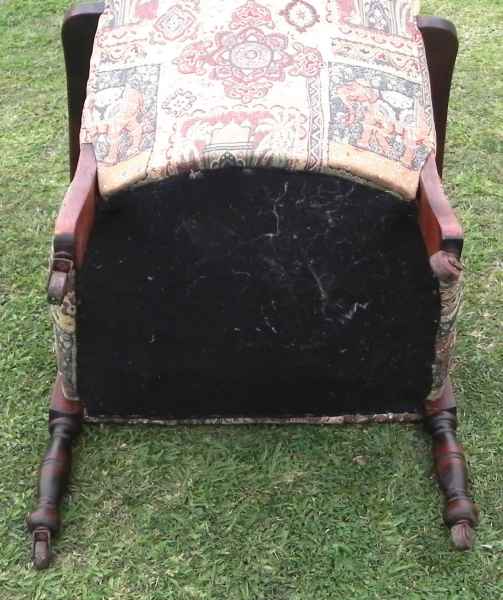 Antique Wooden Gothic Design Back Armchair62863412029058114