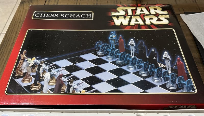 Vintage 1999 A La Carte Star Wars Chess-Schach Collector's 3D Chess Set  Game Boxed Rare