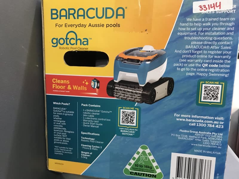 baracuda gotcha robotic floor and wall pool cleaner