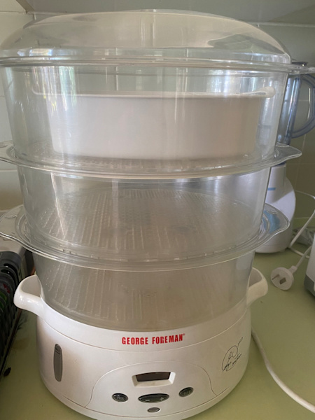 how to use george foreman steamer