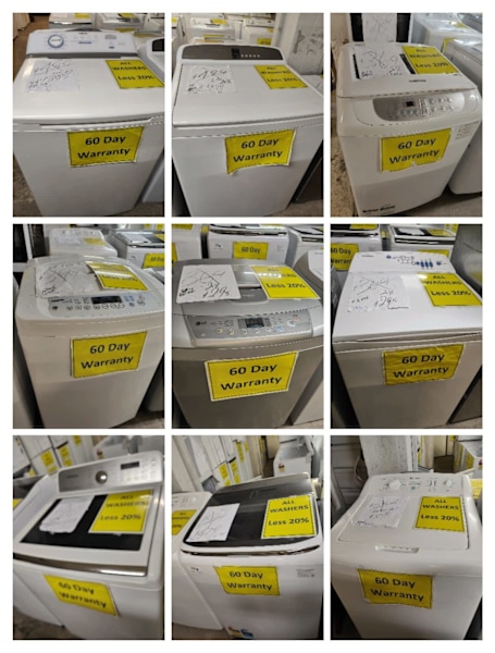 WASHERS Top Loaders All sizes From $19963016485244929111