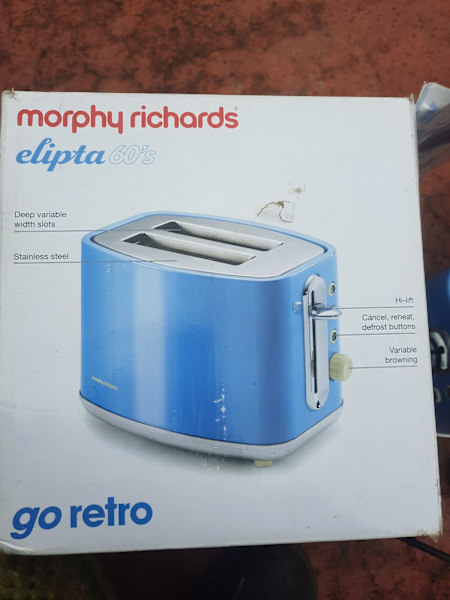 retro toaster Morphy Richards 2 slice toaster (working) clean63612128496259113