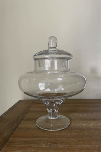 Glass Apothecary Jar Candy Buffet Container, H-20.5 O-6 (Free Shipping)