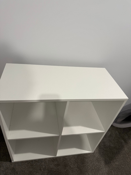 4 cube bookshelf - white 62863377892481112