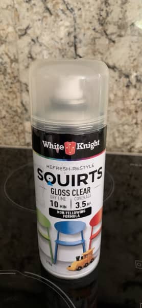 White Knight 310g Gold Satin Squirts Spray Paint - Bunnings Australia