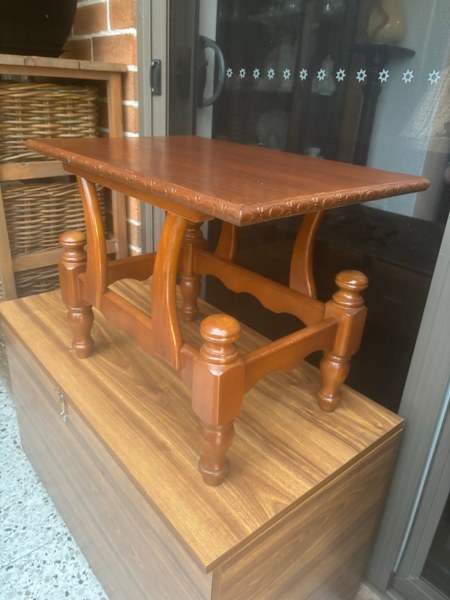 Vintage small wooden coffee table 62863840874625113