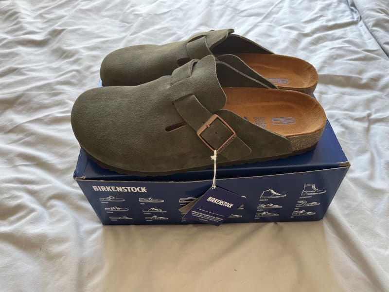 Birkenstock Boston Mountain View Green