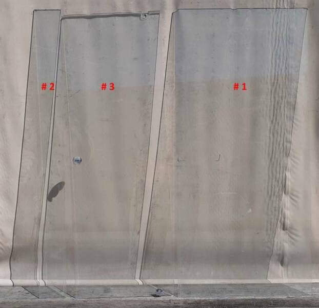 Corner Shower Screen with Frame & Pivot Door63006147108353111