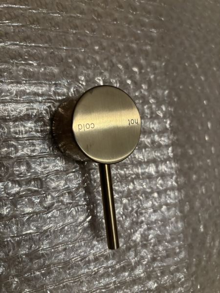 Phoenix Vivid Slimline Brushed Gold Mixer Wall Tap $5063011558823809113
