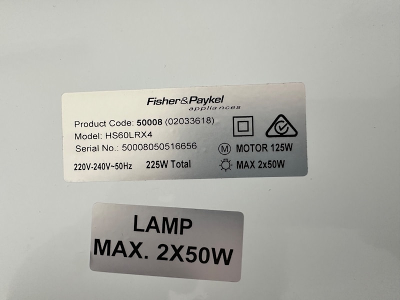 Rangehood 60cm F&P Telescopic Slideout NEW63021731392129112