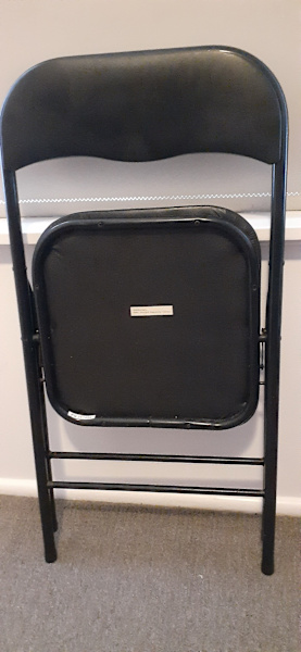 4 New Black Folding Chairs $15 each62866849190658112