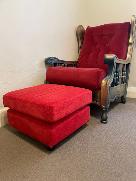 Vintage Wooden Library Arm Chair62863841002243114