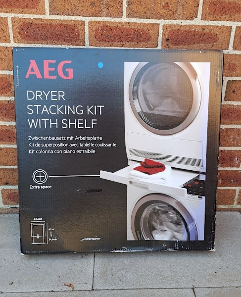 Washing Machine and Dryer Stacking Kit with Shelf630217309064971123