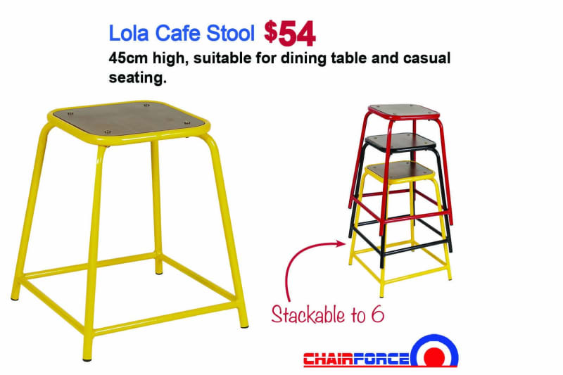 Timber stools in 3 sizes and 3 vibrant colours 62863411742977111