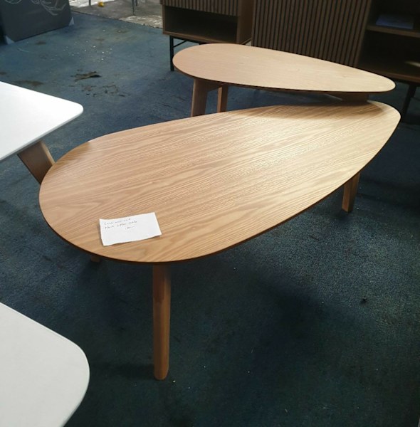 WAREHOUSE SALE - SELLING WOOD FINISH COFFEE TABLE SET FOR ONLY $180628633846967071118